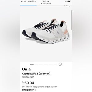 Worn twice. Size 7.5. I usually wear 8. Excellent condition, no wear or stains.